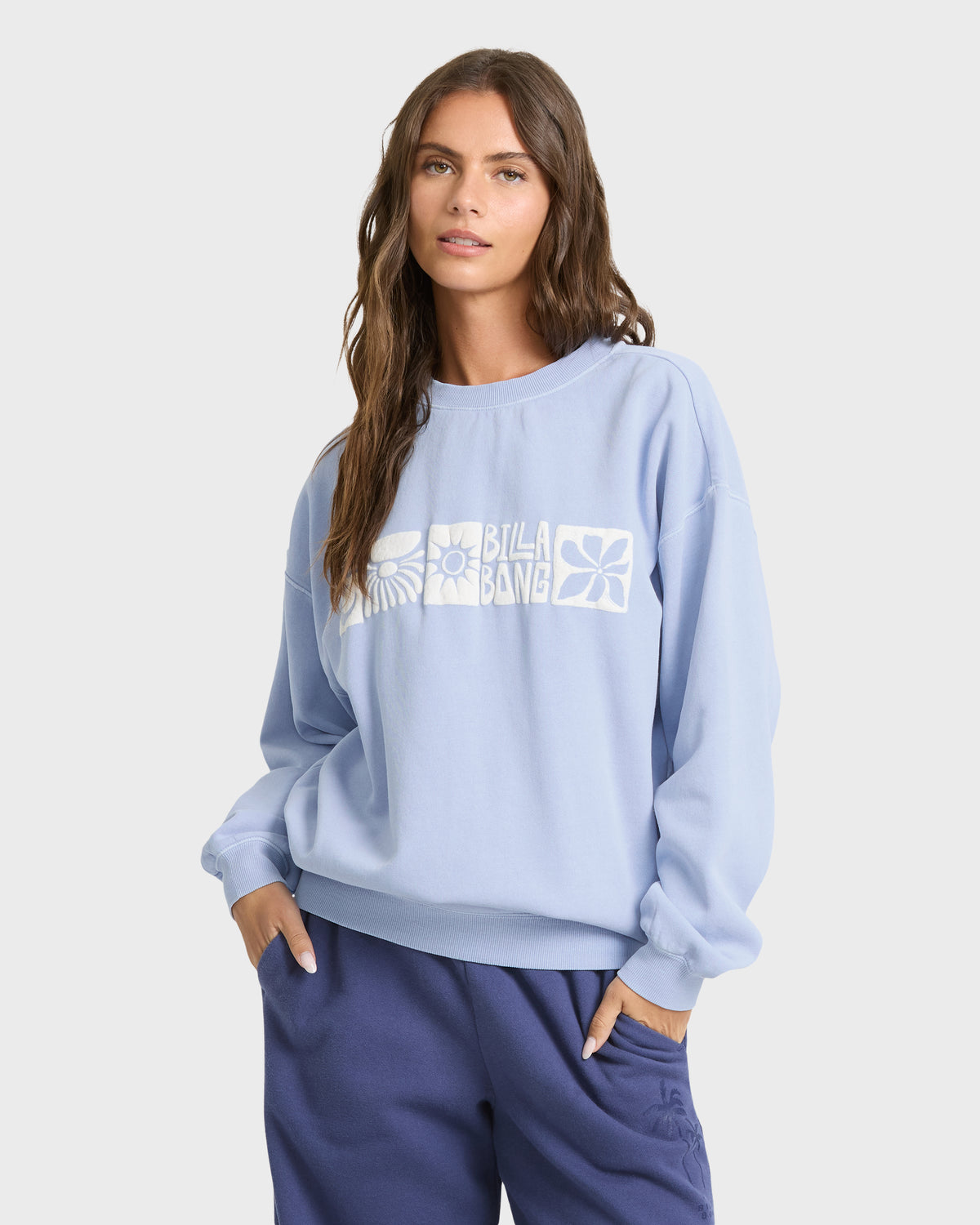 
Ride In Crewneck Sweatshirt - Cornflower