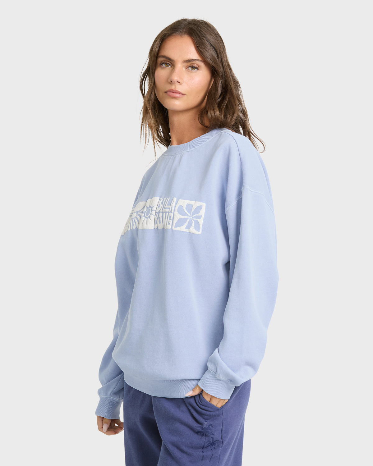
Ride In Crewneck Sweatshirt - Cornflower