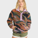 Switchback Sherpa Half Snap Fleece Pullover - Black Multi