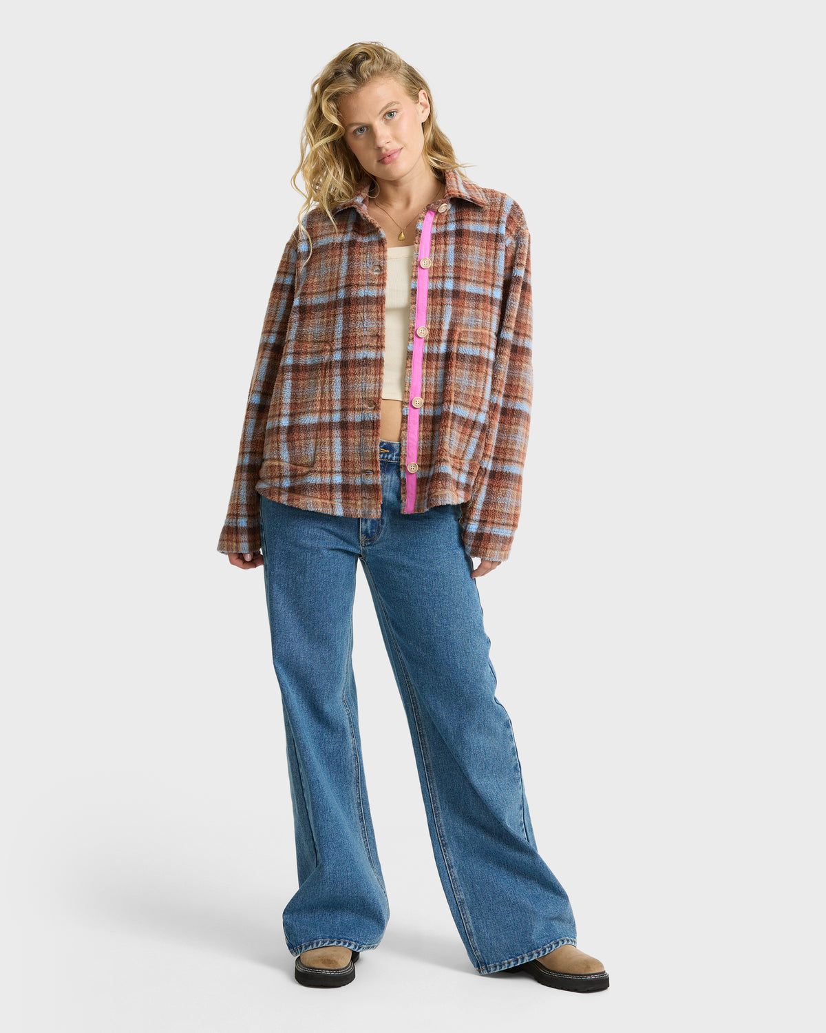 
Adventure Division Breezy Fleece Shacket - Teak