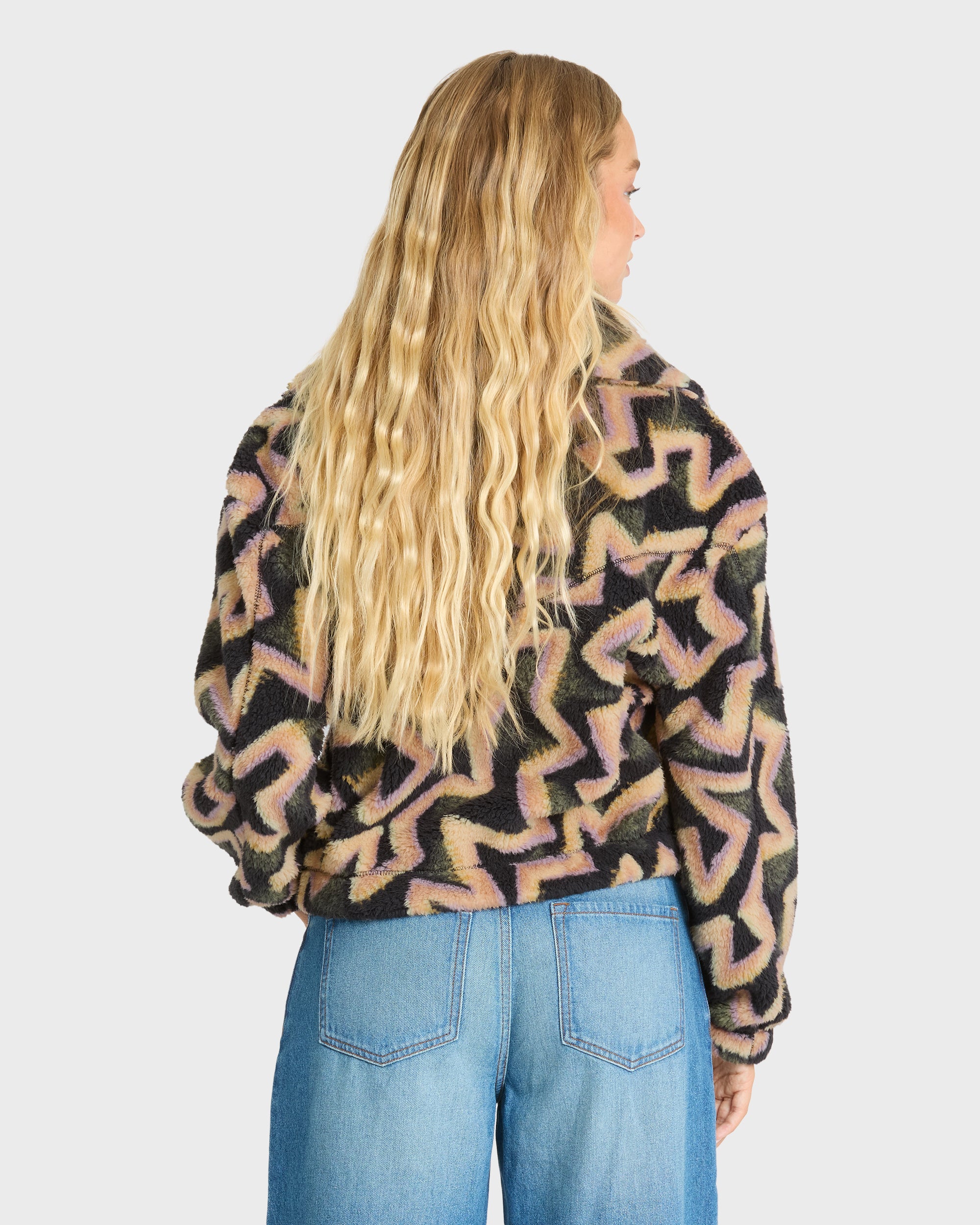 Barra Sherpa Half-Zip Sweatshirt - Black Sands | Billabong