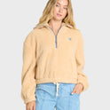 Barra Sherpa Half-Zip Sweatshirt - Buttercream