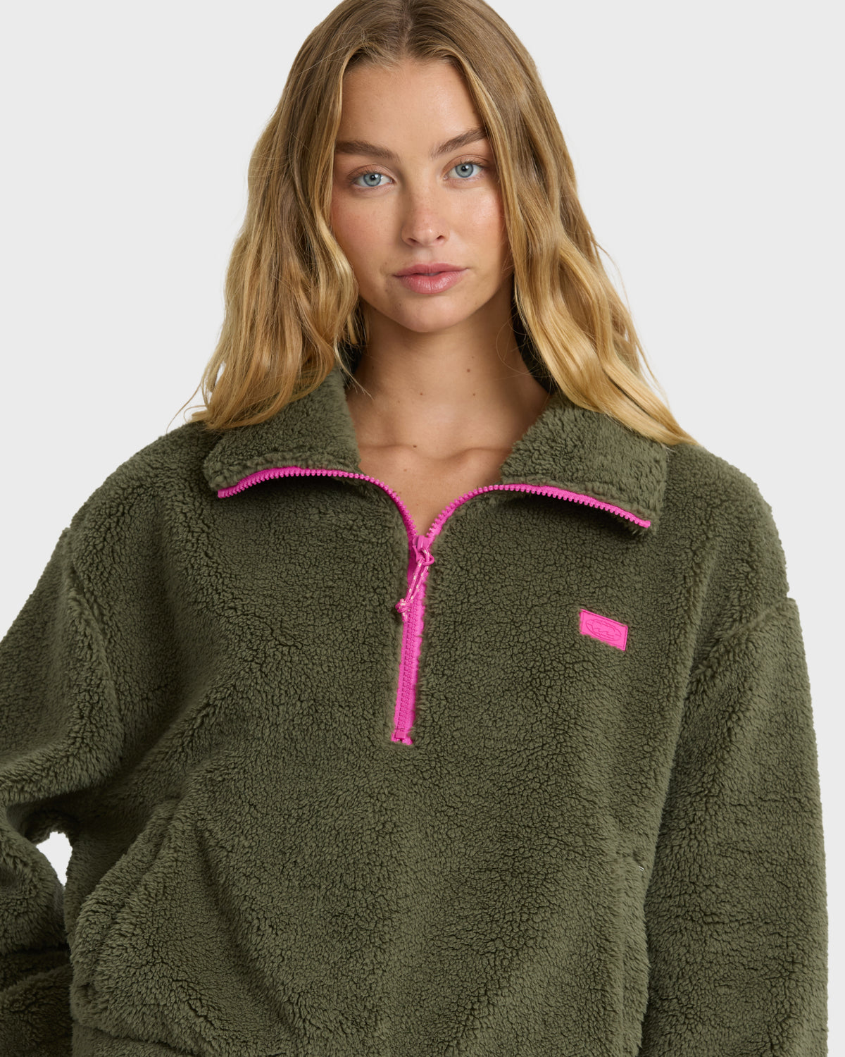 
Adventure Division Barra Sherpa Half-Zip Sweatshirt - Canteen