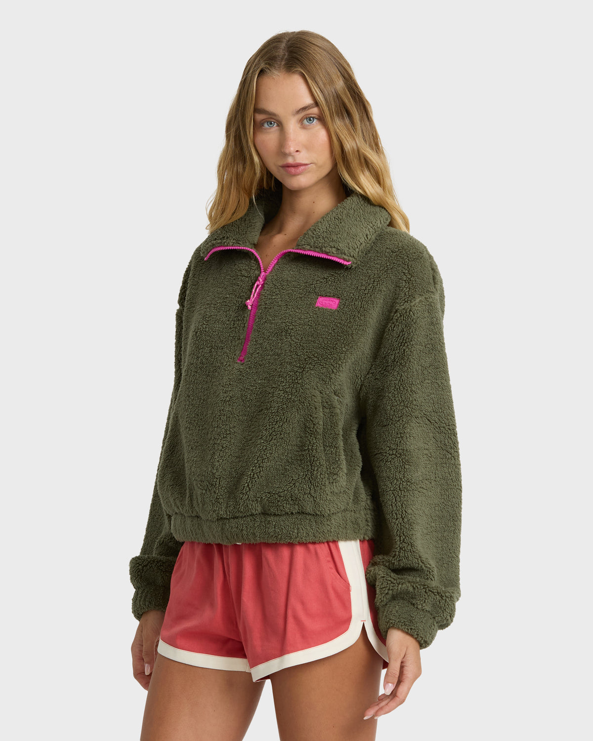 
Adventure Division Barra Sherpa Half-Zip Sweatshirt - Canteen