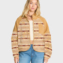 Popoyo Sherpa Full Zip Fleece Jacket - Curry