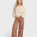Uncut Cord Pants - Sugar Almond
