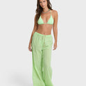 Sun Lit Cover Up Pants - Green Glow