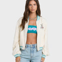 Sea Friends Bomber Jacket - White Cap