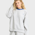 Sunset Palm Crewneck Sweatshirt - Heather Gray
