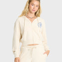 Palm 73 Zip-Up Hoodie - White Cap