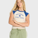 Surf Camp Short Sleeve Knit Raglan T-Shirt - True Navy