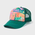 Coastal Trucker Hat - Deep Lagoon Multi