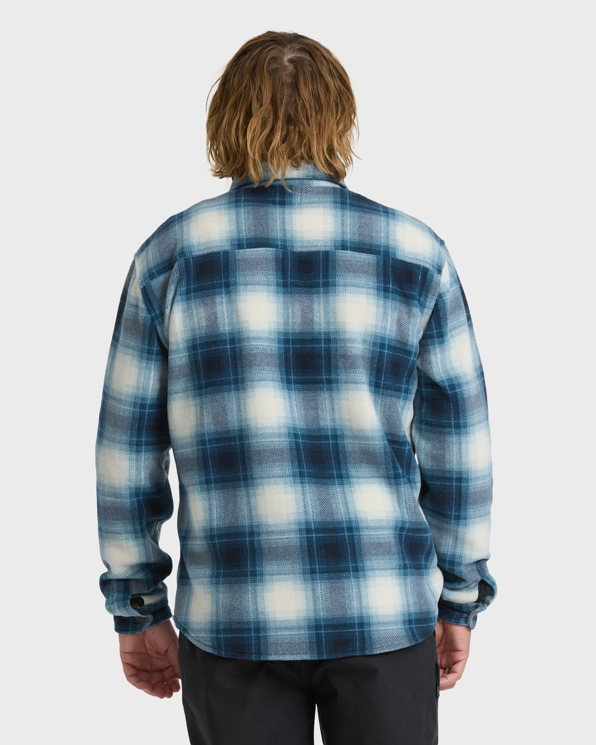 
Furnace Flannel Long Sleeve Fleece Shirt - True Navy