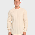 Essential Thermal Long Sleeve Knit Tee - Oatmeal