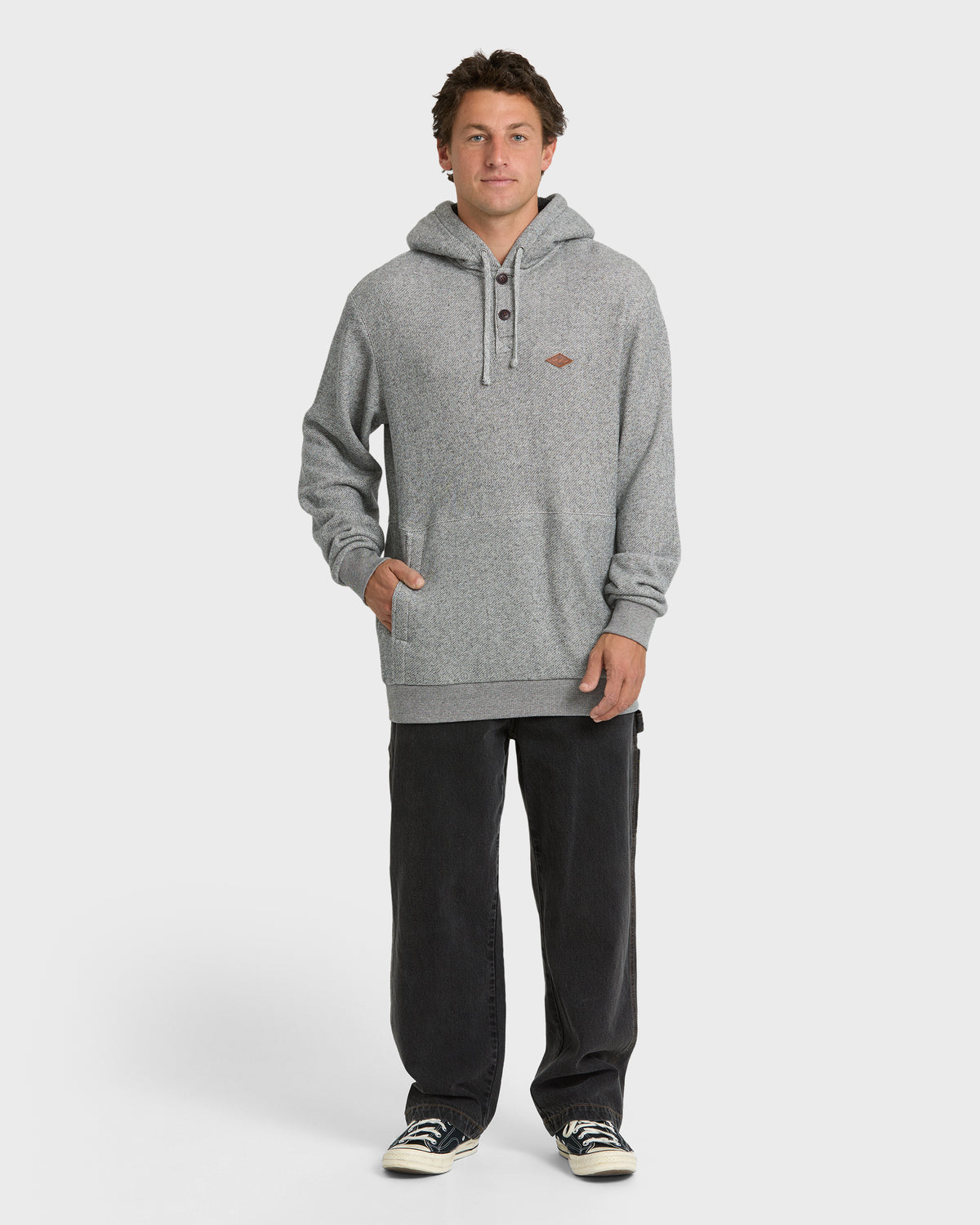 
Hudson Pullover Hoodie - Black Heather