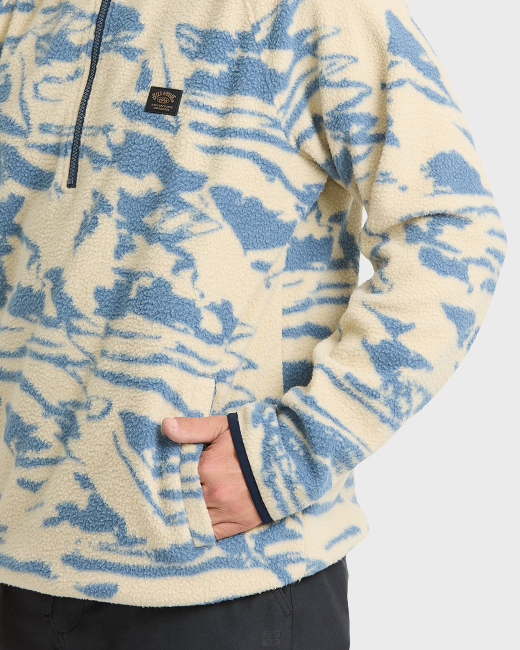 A/Div Boundary Mock Neck Half-Zip Sweatshirt - Sand Khaki – Billabong