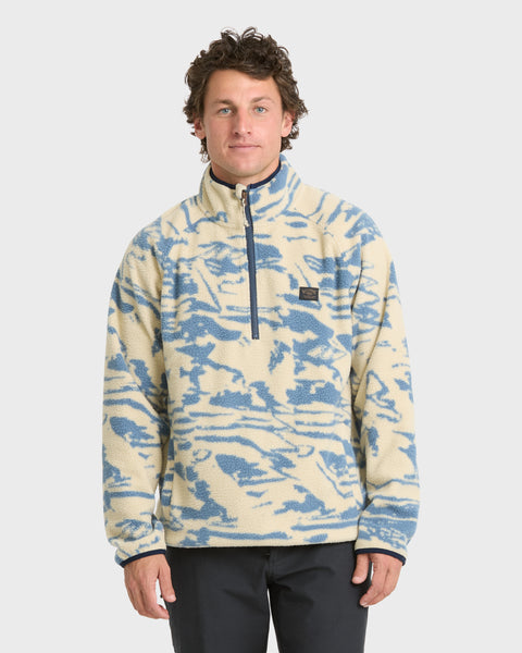 A/Div Boundary Mock Neck Half-Zip Sweatshirt - Sand Khaki – Billabong