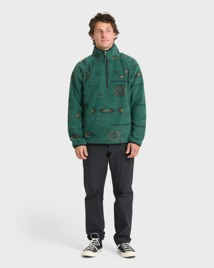 A/Div Boundary Mock Neck Half-Zip Sweatshirt - Smoke Pine