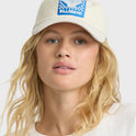 Corduroy Dad Cap Hat - White Cap