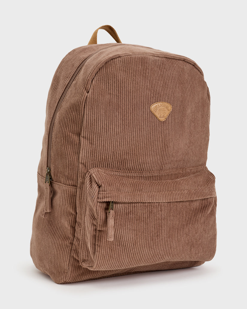 billabong mini corduroy backpack Schools Out Cord Backpack - Brown Stone