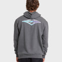 Crayon Wave Pullover Hoodie - Dark Gray Heather