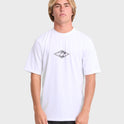 All Day Wave Loose Fit Short Sleeve Surf Tee - White