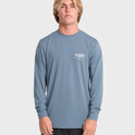 Crossboards Long Sleeve Surf Tee - China Blue