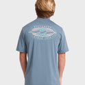 Rift UPF 50 Short Sleeve Surf Tee - China Blue