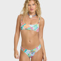 Hot Mess Jaclyn Crop Bikini Top - Blue Multi
