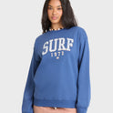 Gone Surfing Crewneck Sweatshirt - True Navy