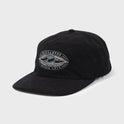 Heritage 5-Panel Strapback Hat - Black