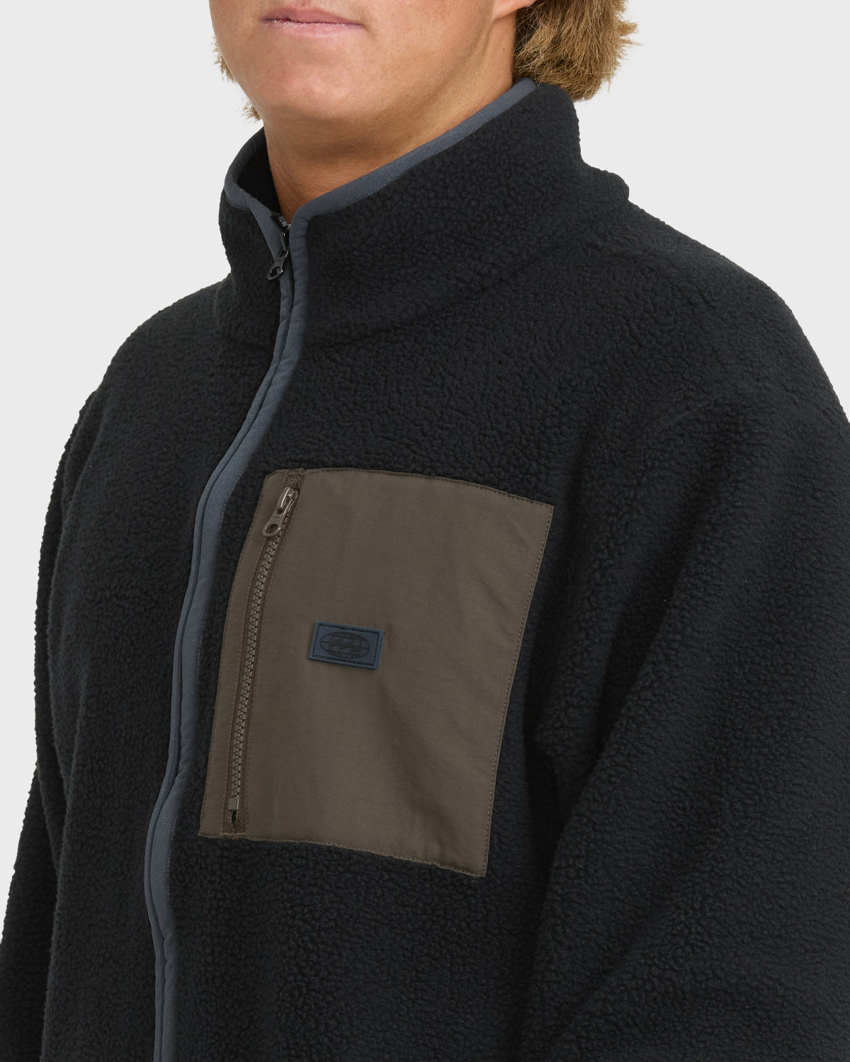 
Adventure Division Alpine Mock Neck Full-Zip Fleece Jacket - Black