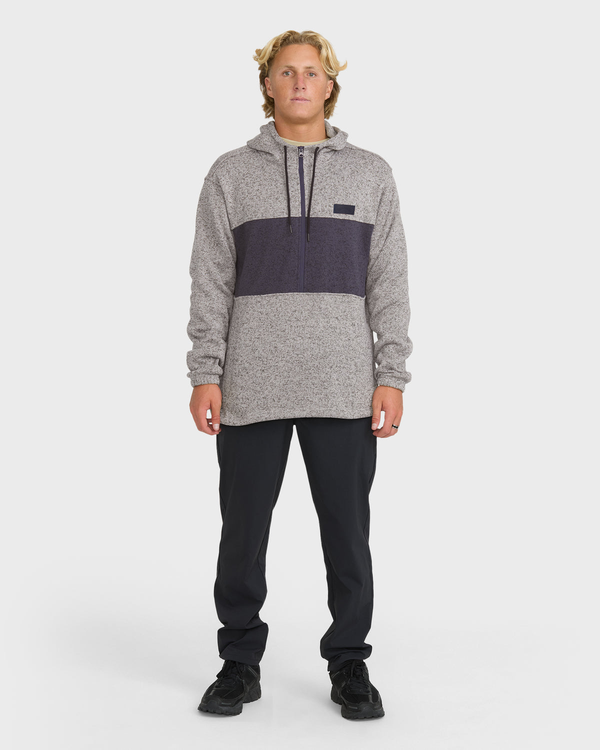 
Adventure Division Boundary Pullover Quarter Zip Hoodie - Alloy