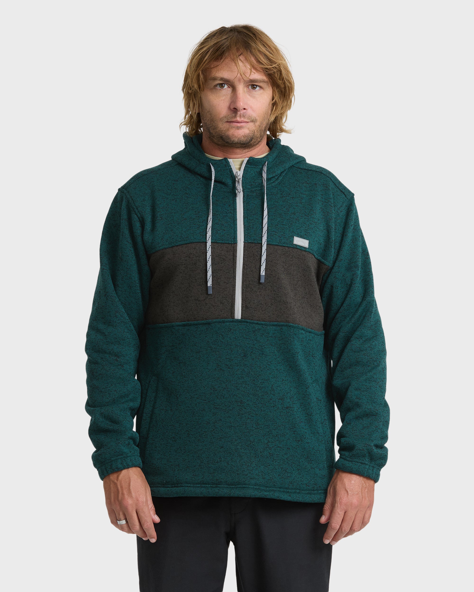 Adventure Division Boundary Quarter Zip Hoodie - Sea Moss – Billabong