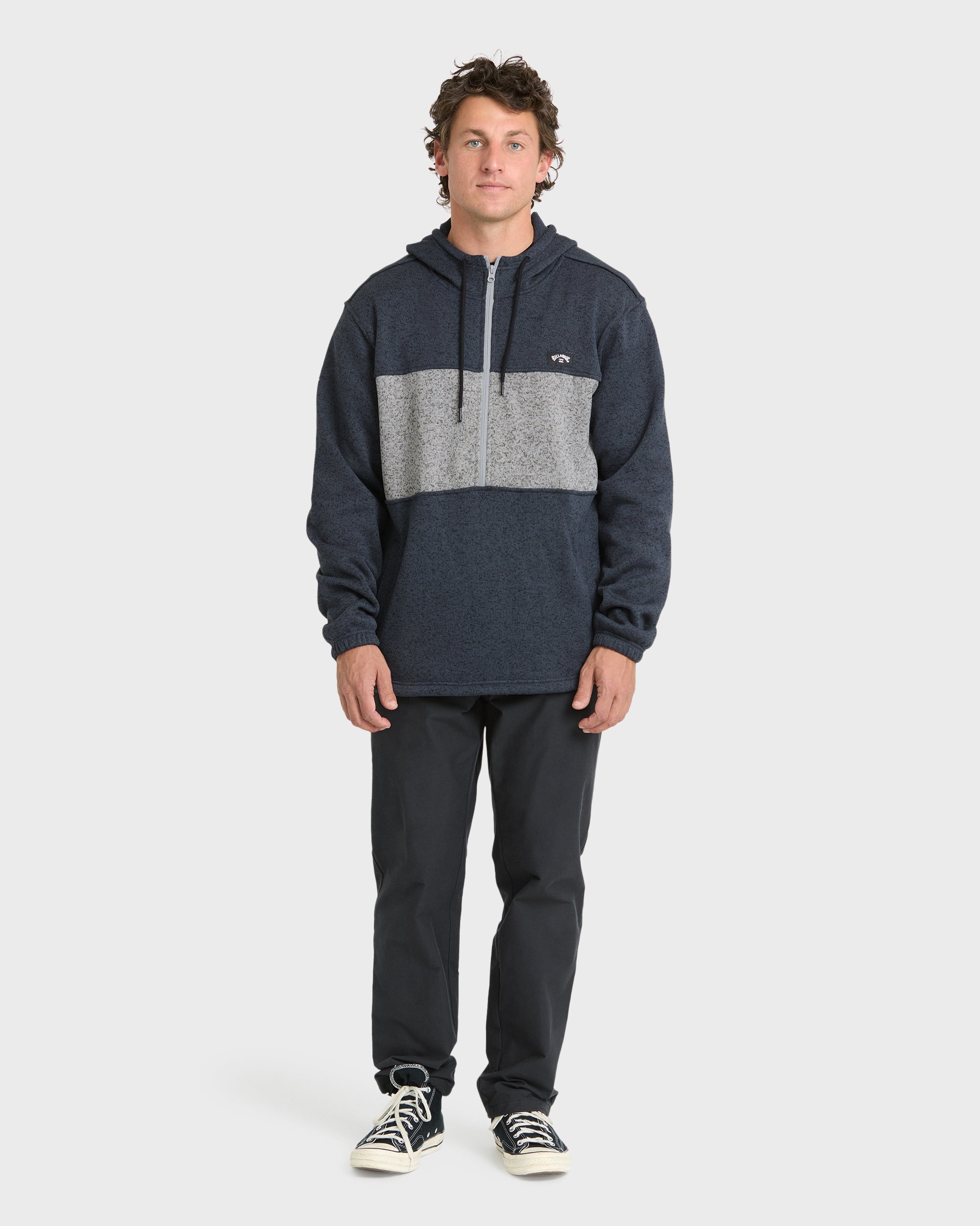 Adventure Division Boundary Pullover Quarter Zip Hoodie - True