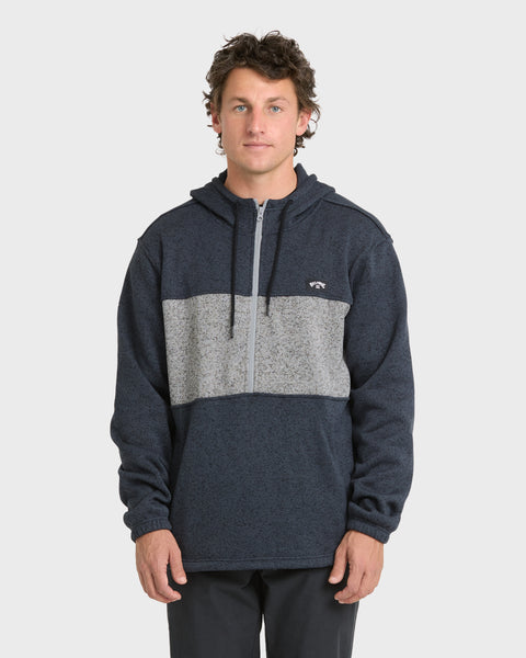 Adventure Division Boundary Pullover Quarter Zip Hoodie - True