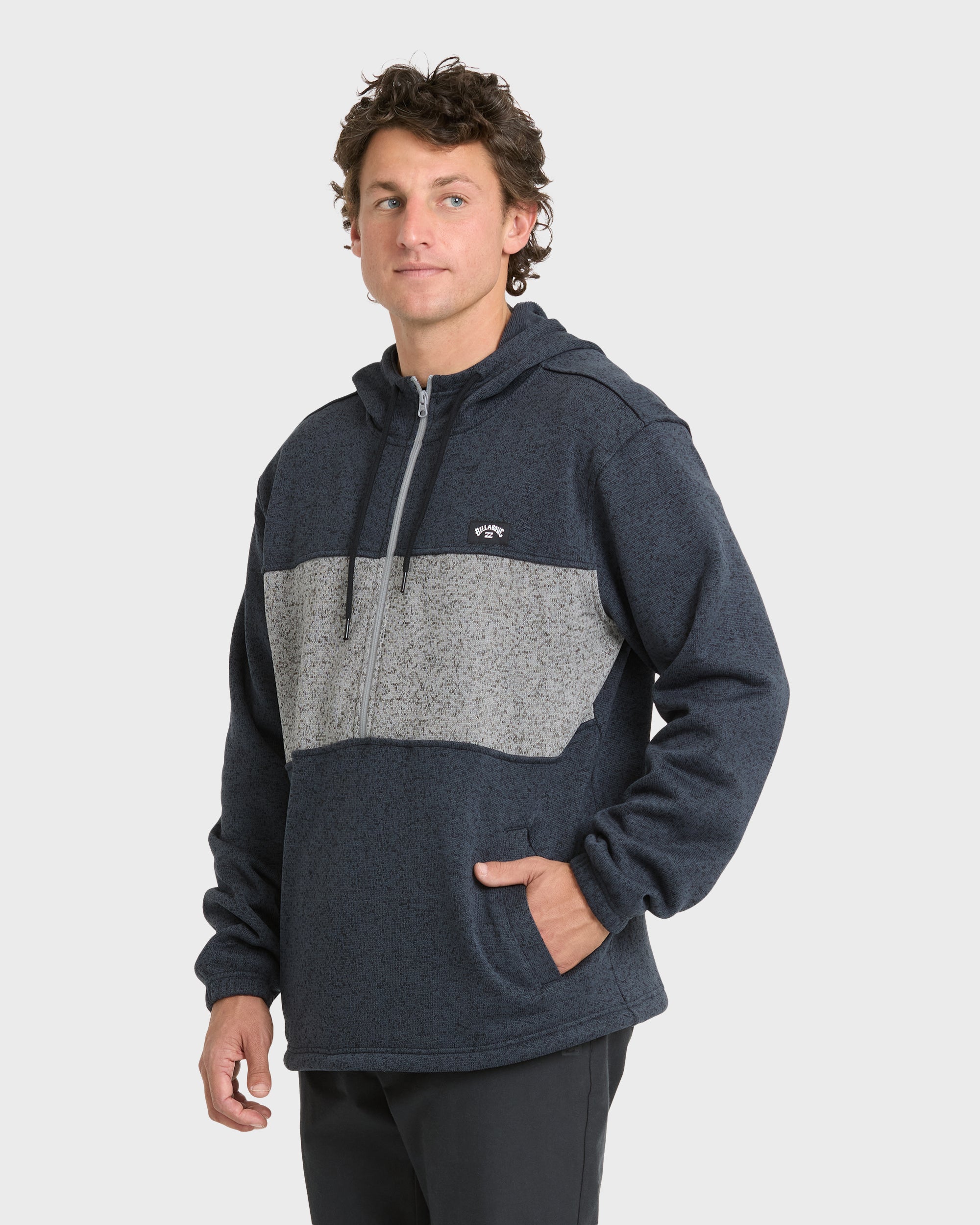 Adventure Division Boundary Pullover Quarter Zip Hoodie - True