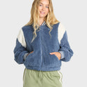 Adventure Division Batter Full Zip Fleece Jacket - Blue Smoke