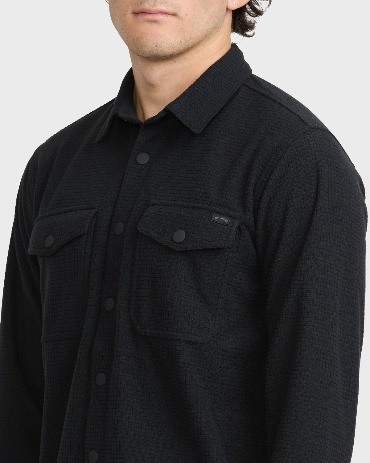 
Adventure Division Ridge Long Sleeve Fleece Overshirt - Black
