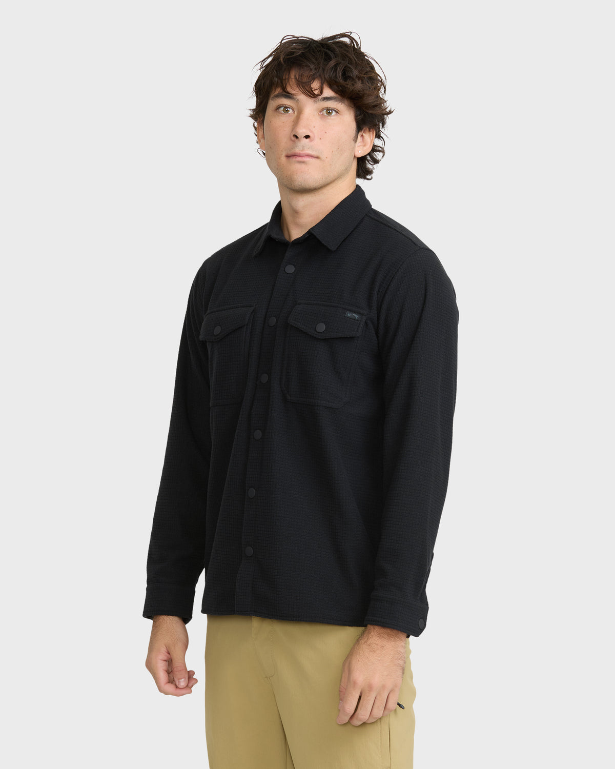 
Adventure Division Ridge Long Sleeve Fleece Overshirt - Black