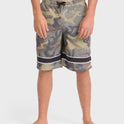 Throw On 2.0 Layback 21" Swim Trunks - Olive Camouflage