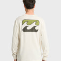 Crayon Wave Premium Long Sleeve Knit T-Shirt - Oatmeal