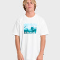 Lucid Premium Short Sleeve Cotton Graphic T-Shirt - Off White