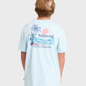 Lounge Premium Short Sleeve Knit Graphic T-Shirt - Coastal Blue