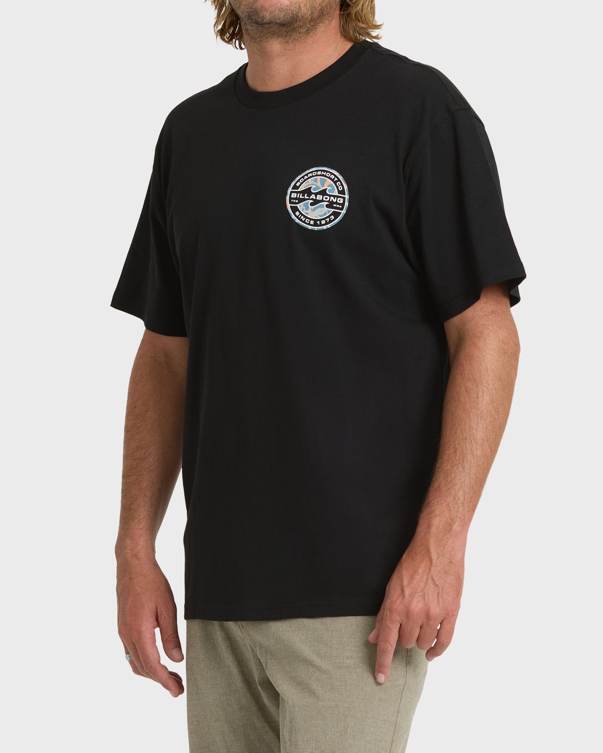 
Hollow Premium Short Sleeve Knit T-Shirt - Black