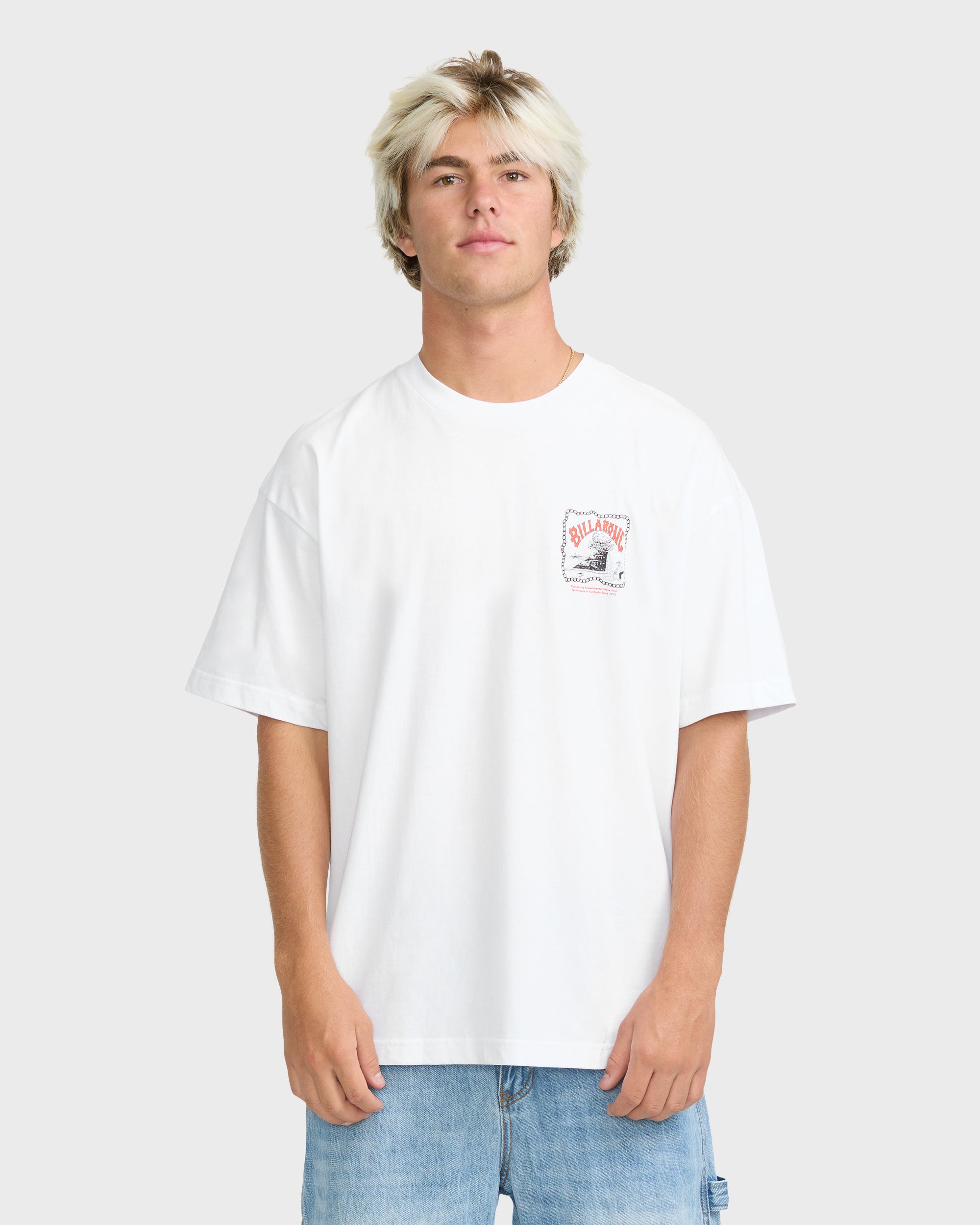 Wave Pool OG Short Sleeve Knit T-Shirt - White – Billabong