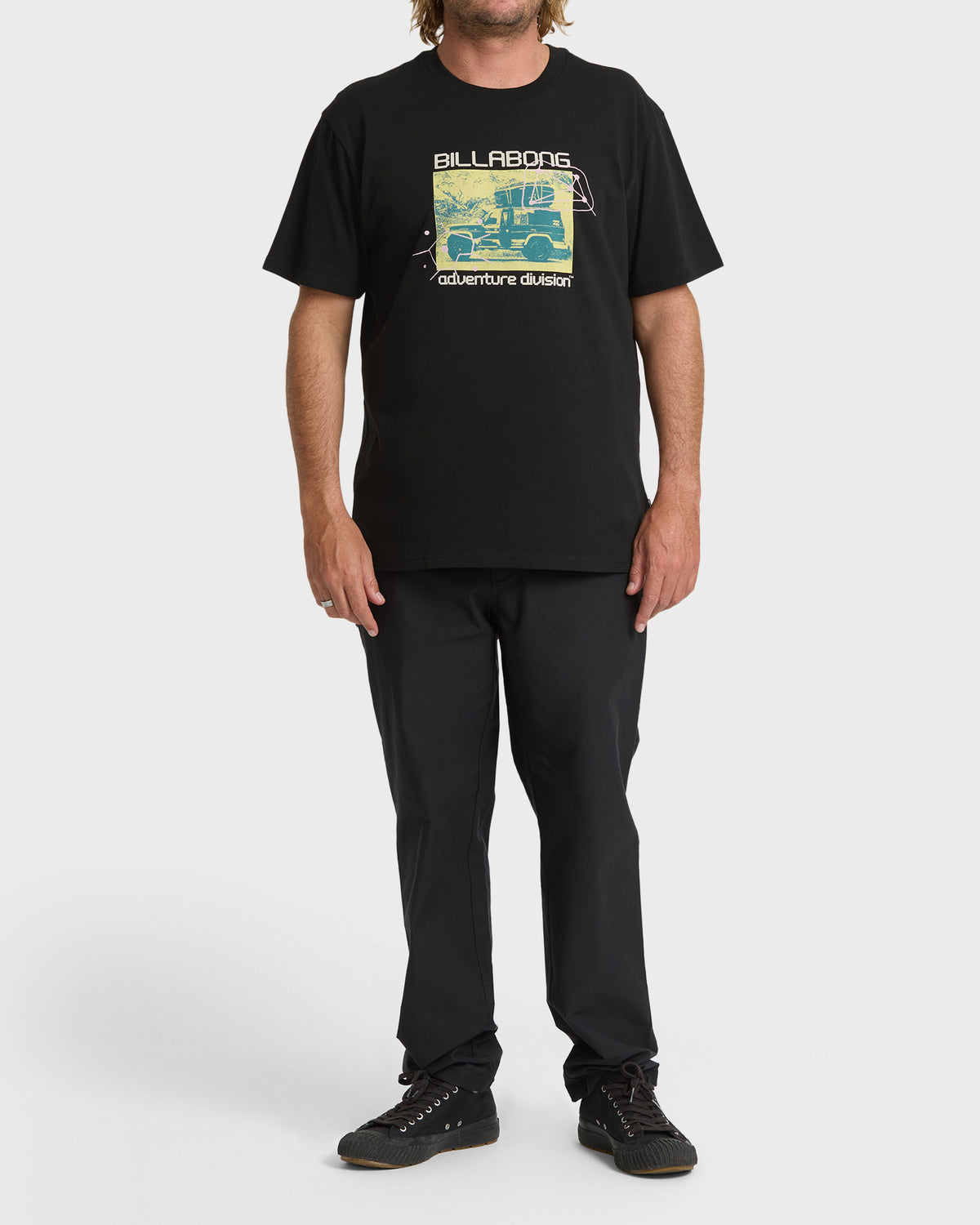 
Stacked Adventure Division Premium Short Sleeve Knit T-Shirt - Black