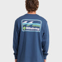 Runner Premium Long Sleeve Cotton T-Shirt - Dark Denim