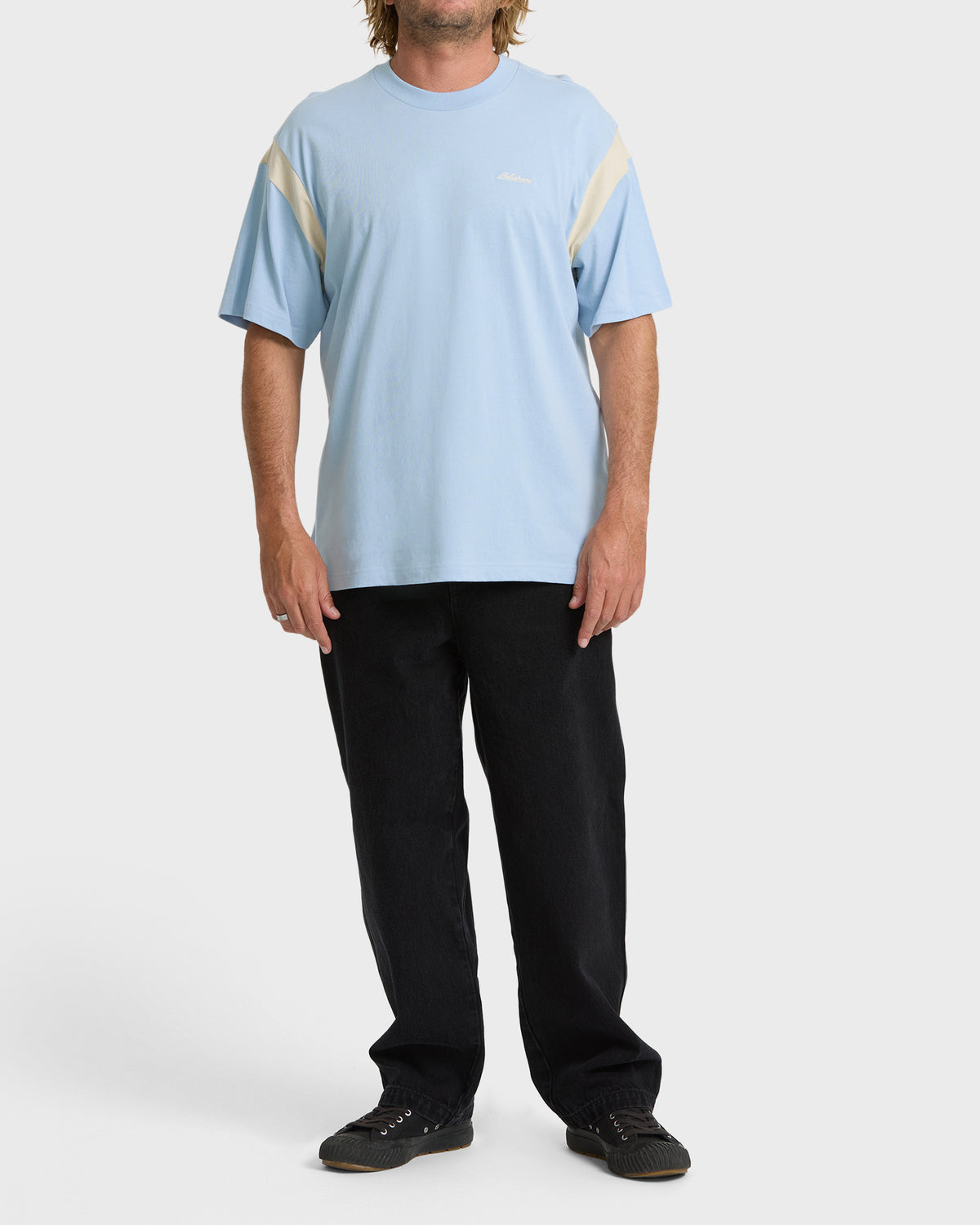 
Highway Garage Short Sleeve Knit T-Shirt - Blue Smoke