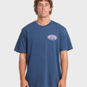 Reverse Premium Short Sleeve Cotton T-Shirt - Dark Denim